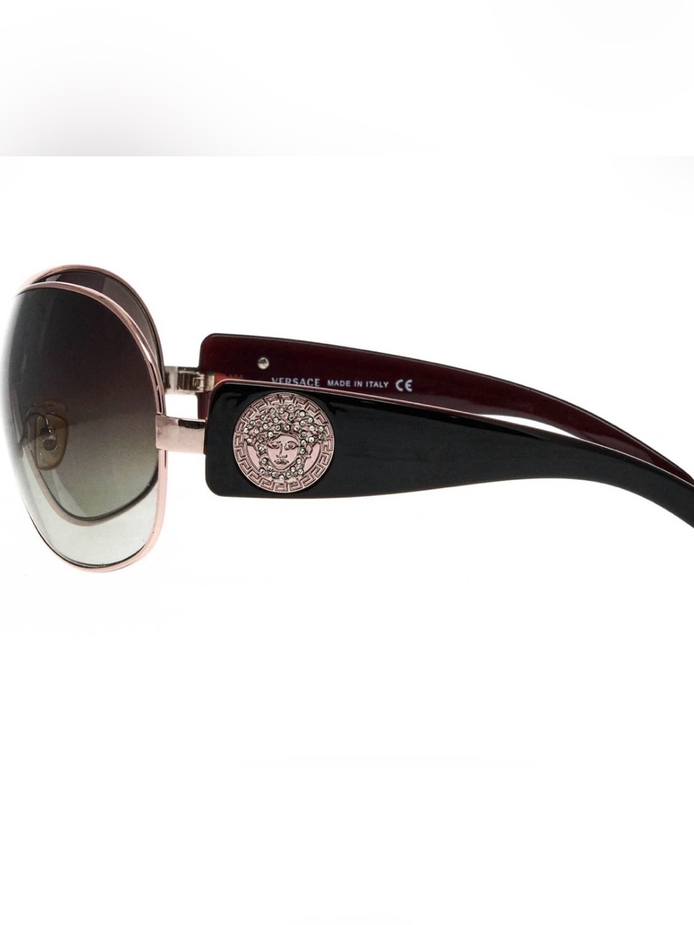 Versace Medusa Logo & Ombré Lenses Vintage Sunglasses